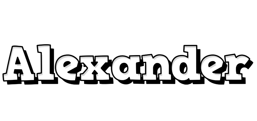 Alexander snowing logo
