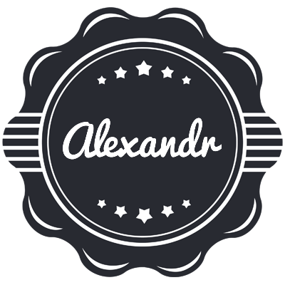 Alexandr badge logo