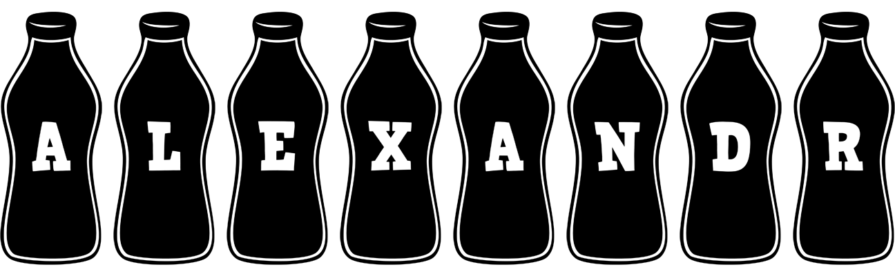 Alexandr bottle logo
