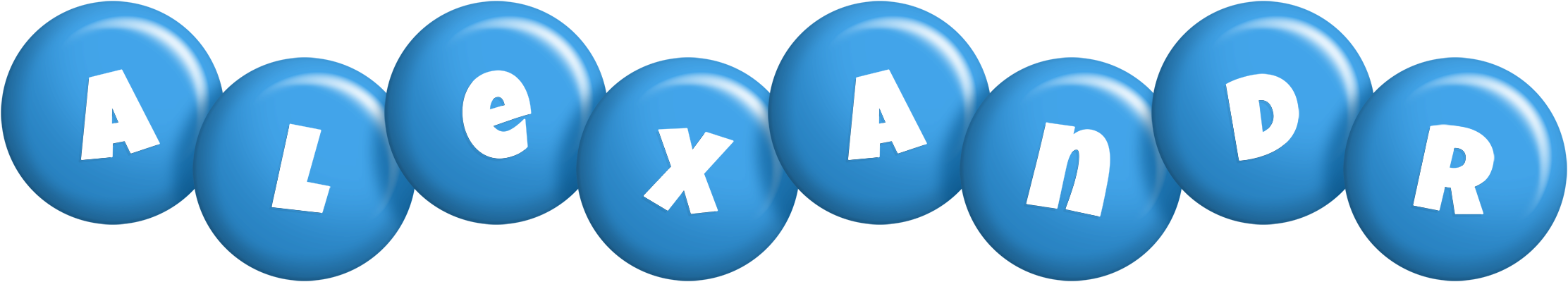 Alexandr candy-blue logo