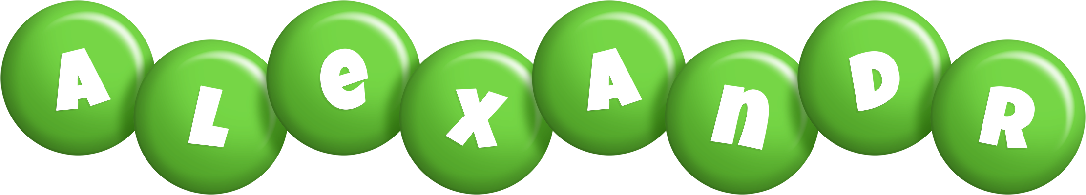 Alexandr candy-green logo