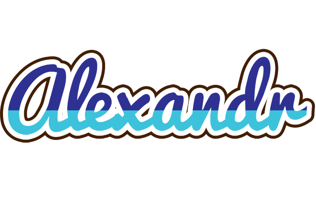 Alexandr raining logo