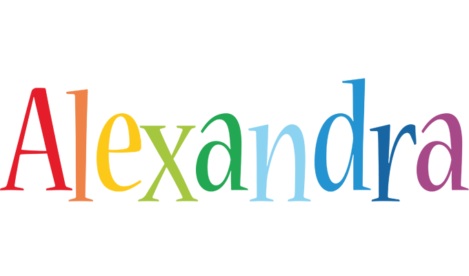 Alexandra birthday logo