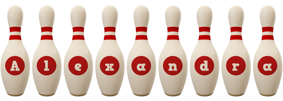 Alexandra bowling-pin logo