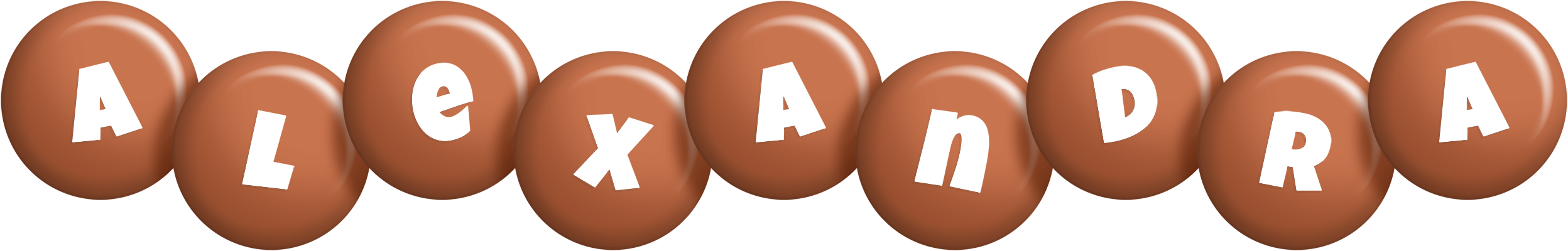 Alexandra candy-brown logo