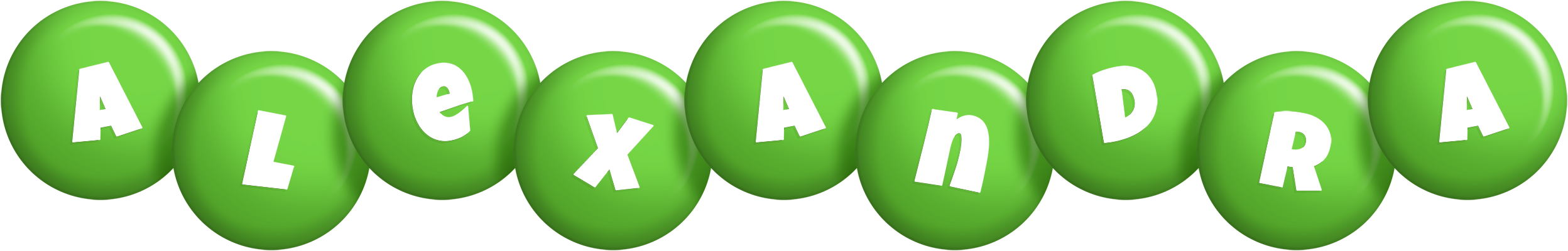 Alexandra candy-green logo