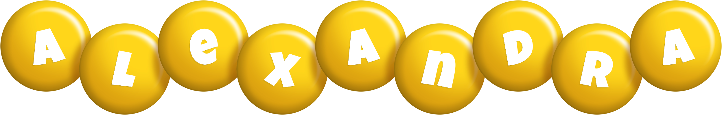 Alexandra candy-yellow logo