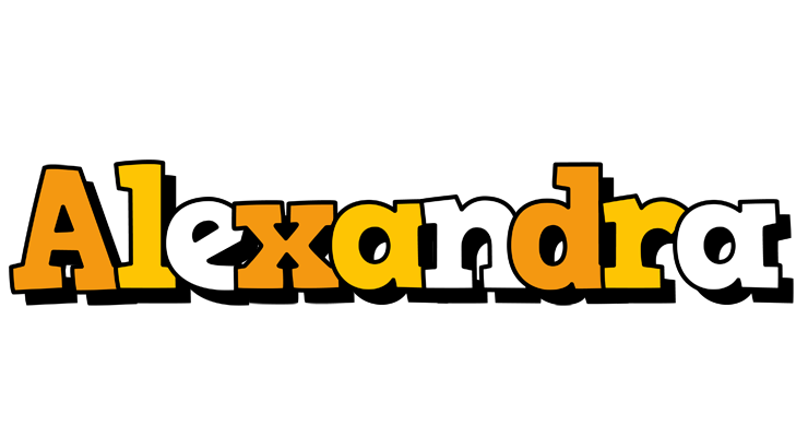 Alexandra cartoon logo