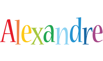 Alexandre birthday logo