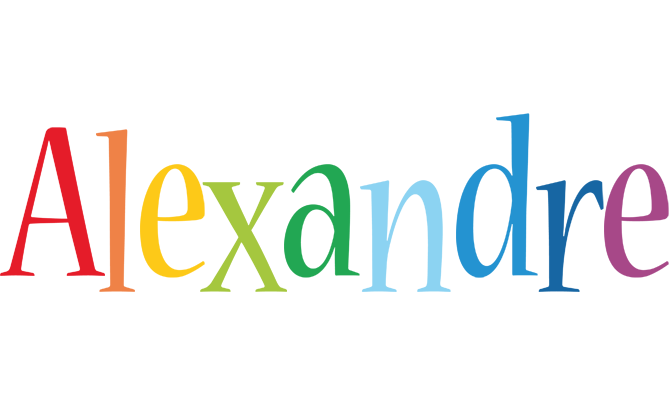 Alexandre birthday logo