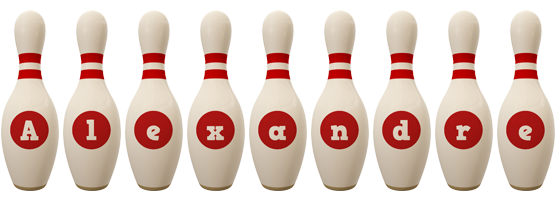 Alexandre bowling-pin logo