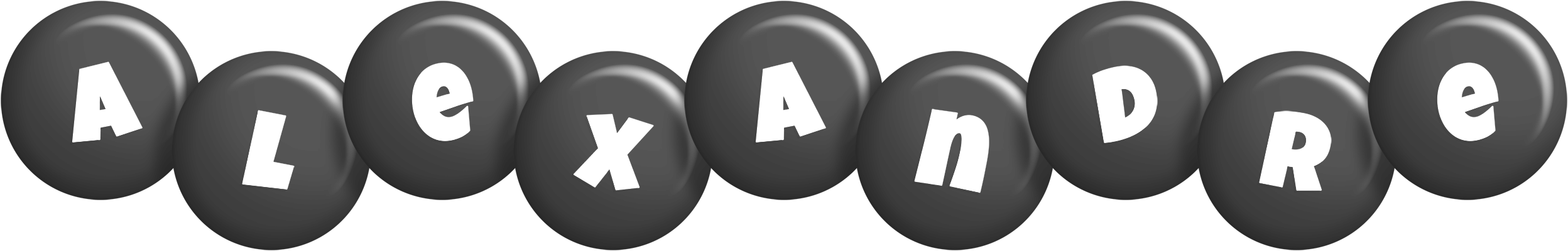 Alexandre candy-black logo