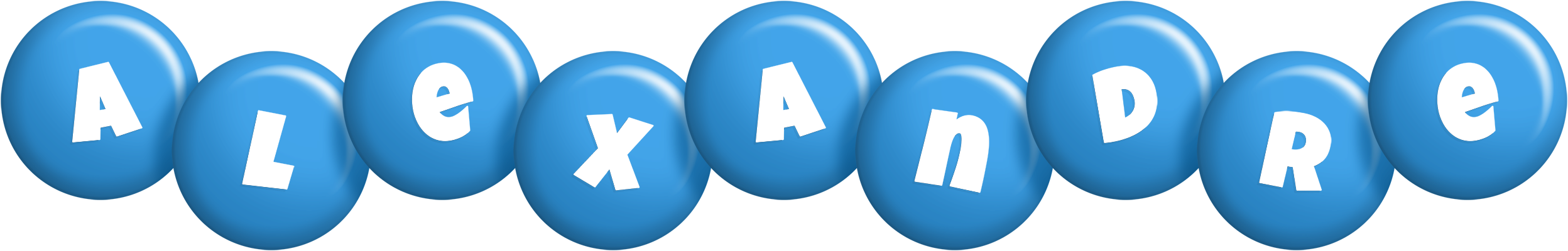 Alexandre candy-blue logo