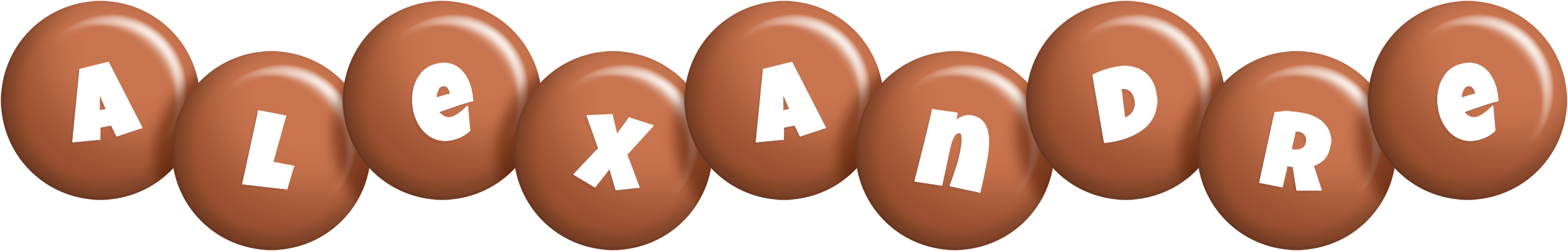 Alexandre candy-brown logo