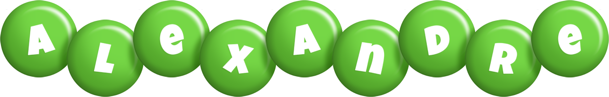 Alexandre candy-green logo