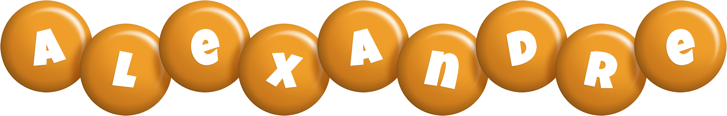 Alexandre candy-orange logo