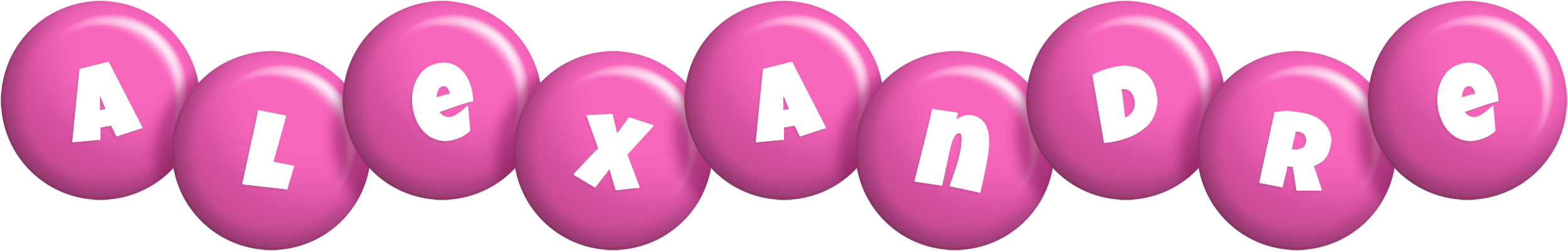 Alexandre candy-pink logo
