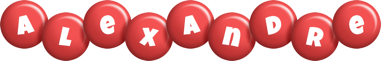 Alexandre candy-red logo