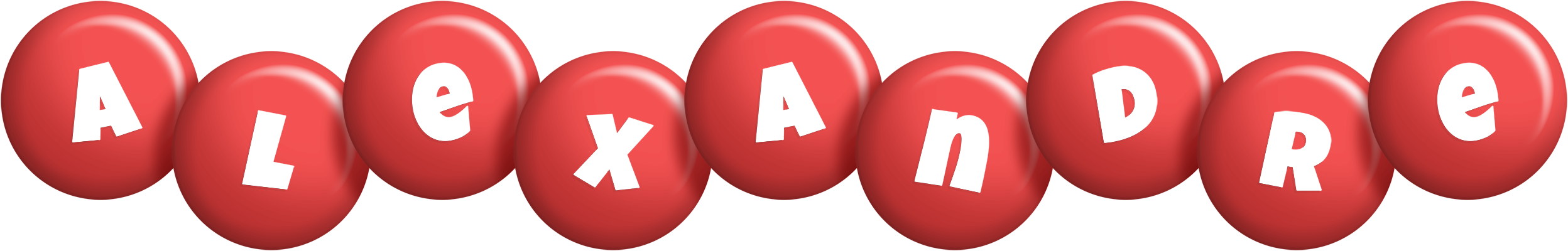 Alexandre candy-red logo
