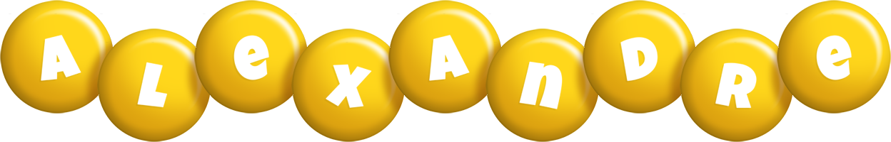 Alexandre candy-yellow logo