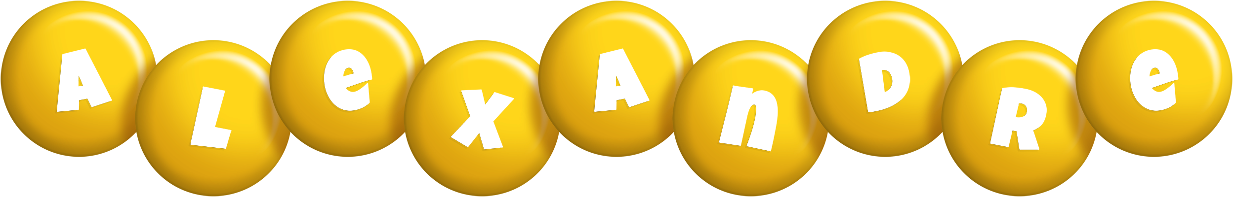 Alexandre candy-yellow logo