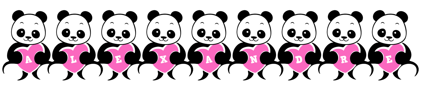 Alexandre love-panda logo