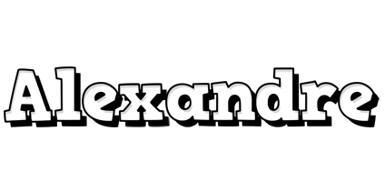 Alexandre snowing logo