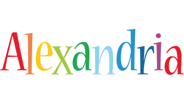 Alexandria birthday logo