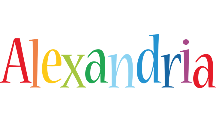 Alexandria birthday logo