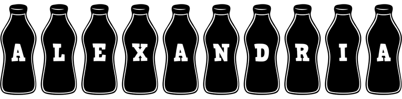 Alexandria bottle logo