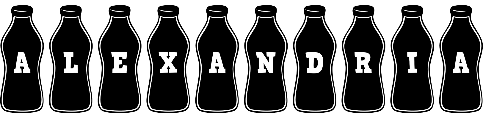 Alexandria bottle logo