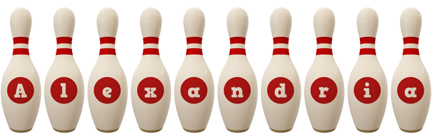 Alexandria bowling-pin logo