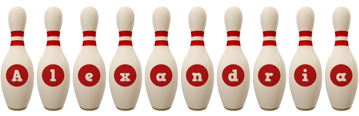Alexandria bowling-pin logo