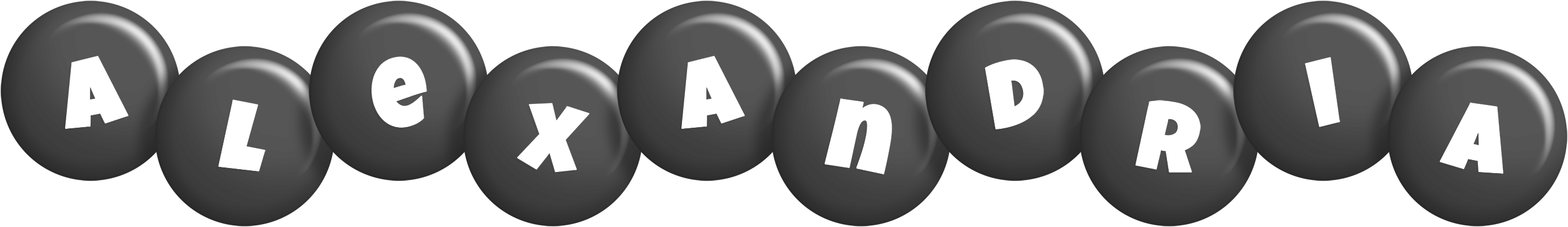 Alexandria candy-black logo