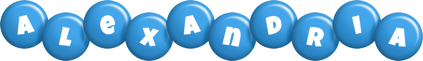 Alexandria candy-blue logo