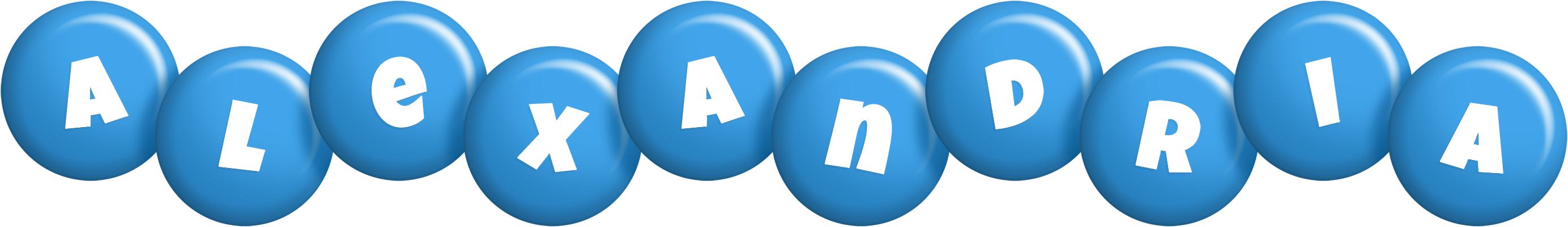 Alexandria candy-blue logo