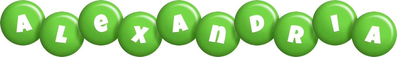 Alexandria candy-green logo