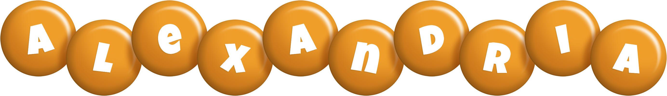 Alexandria candy-orange logo