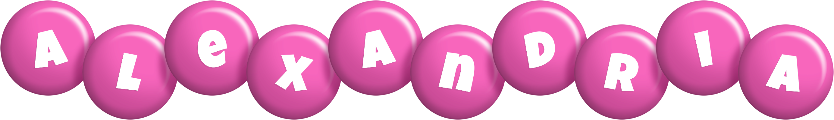 Alexandria candy-pink logo