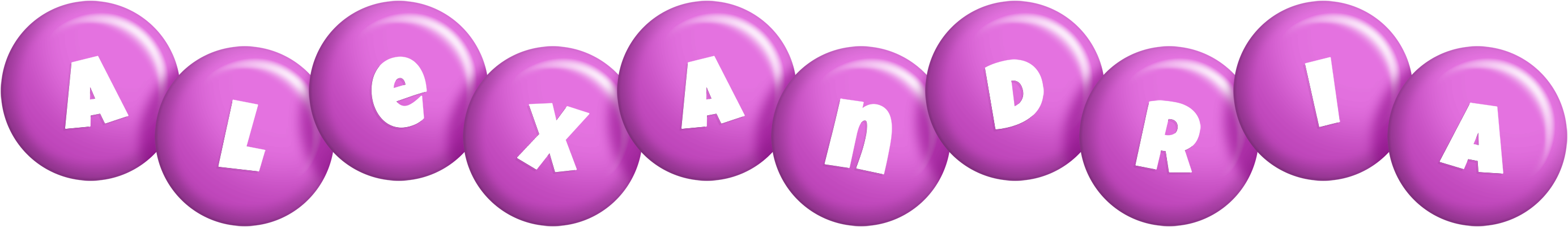 Alexandria candy-purple logo