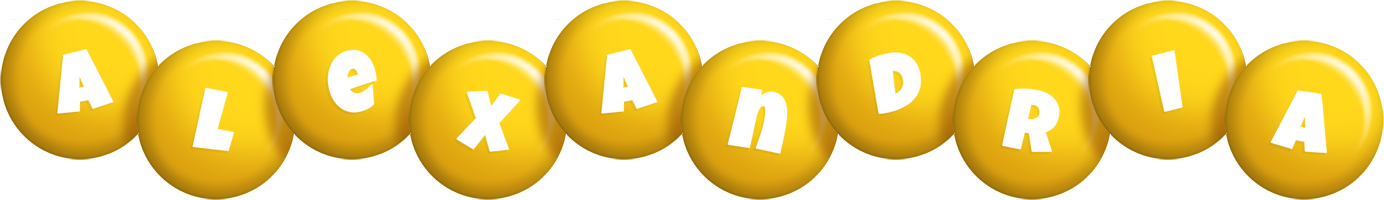 Alexandria candy-yellow logo