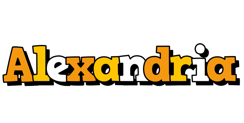 Alexandria cartoon logo