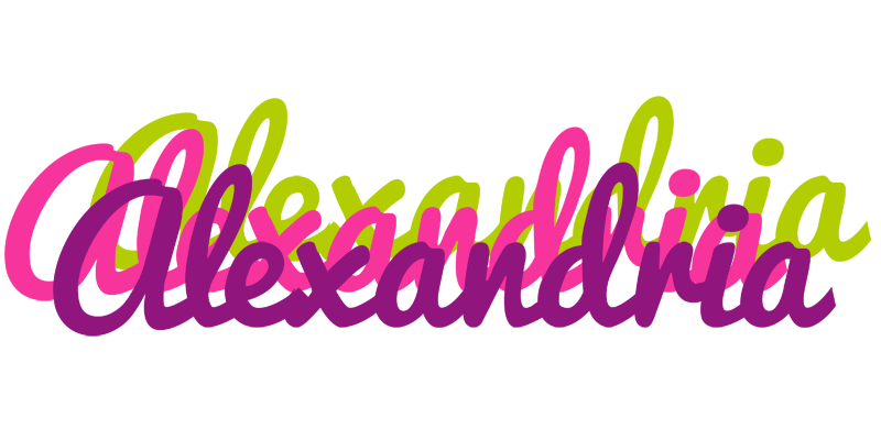 Alexandria flowers logo
