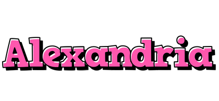 Alexandria girlish logo