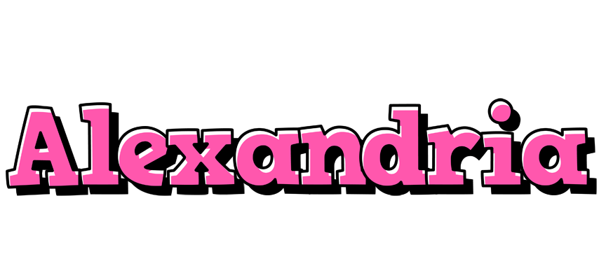 Alexandria girlish logo