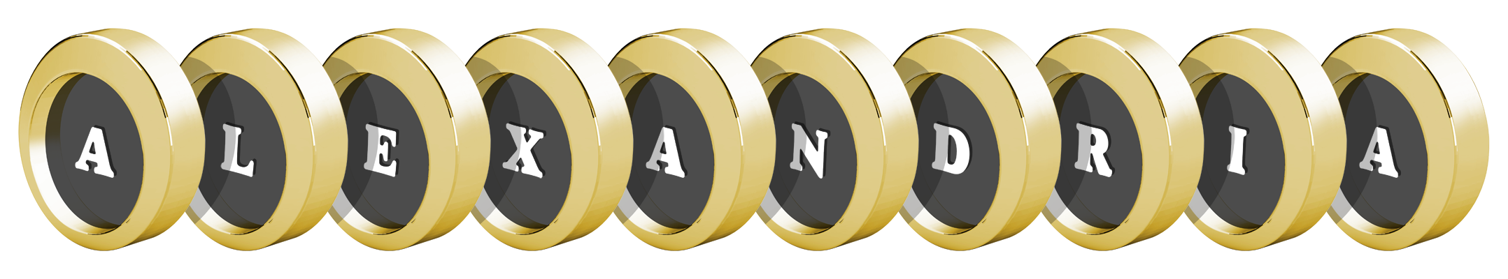 Alexandria gold logo