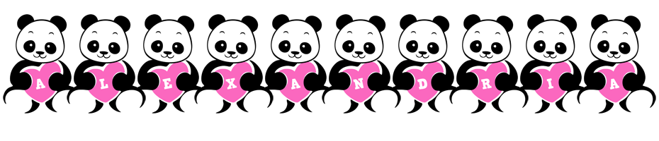 Alexandria love-panda logo