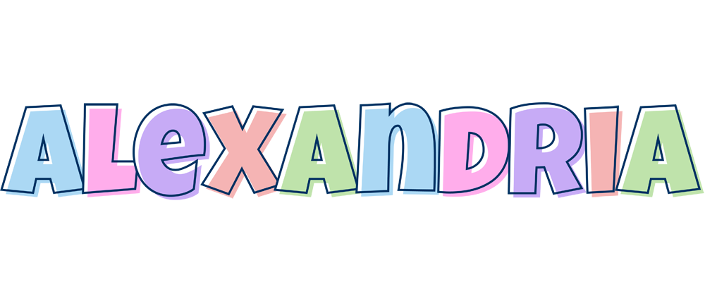 Alexandria pastel logo