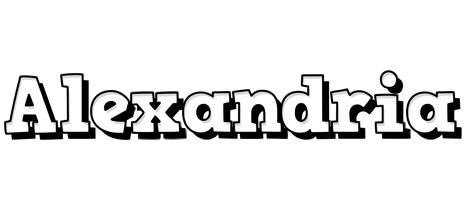 Alexandria snowing logo