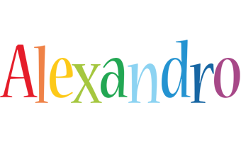 Alexandro birthday logo